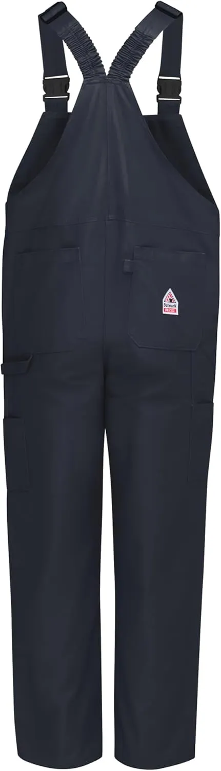 Bulwark FR mens Flame Resistant 11 Oz. Excel Comfortouch Duck Unlined Bib Overall, 2-hip Pockets