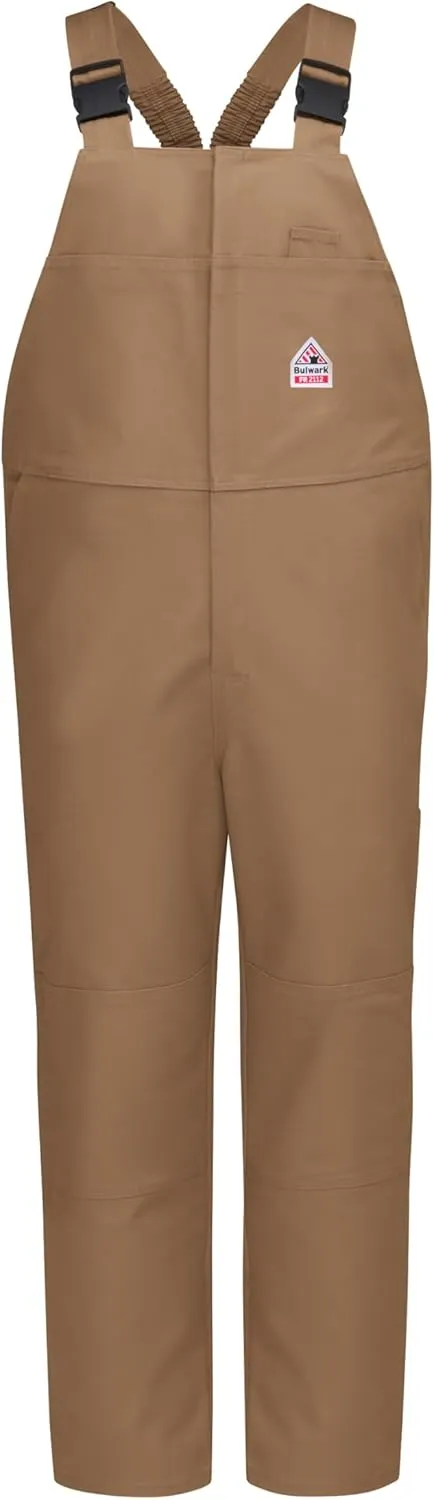Bulwark FR mens Flame Resistant 11 Oz. Excel Comfortouch Duck Unlined Bib Overall, 2-hip Pockets