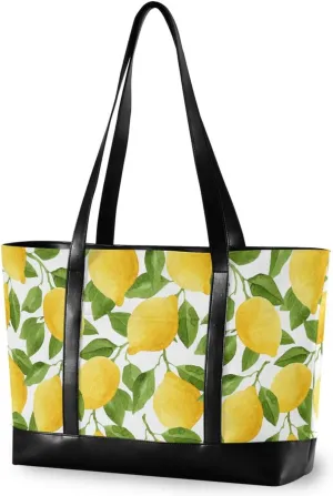 Butterflies Laptop Tote Bag for Women Travel Work Bag Handbags Purse Canvas Teacher Tote Bags with Zipper