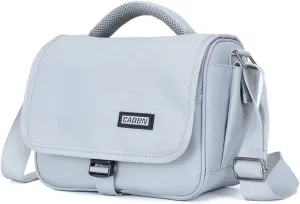 CADeN Camera Bag Case Shoulder Crossbody Bag Compatible for Nikon, Canon, Sony, DSLR SLR Mirrorless Cameras and Lenses (1.0 Grey, Small)