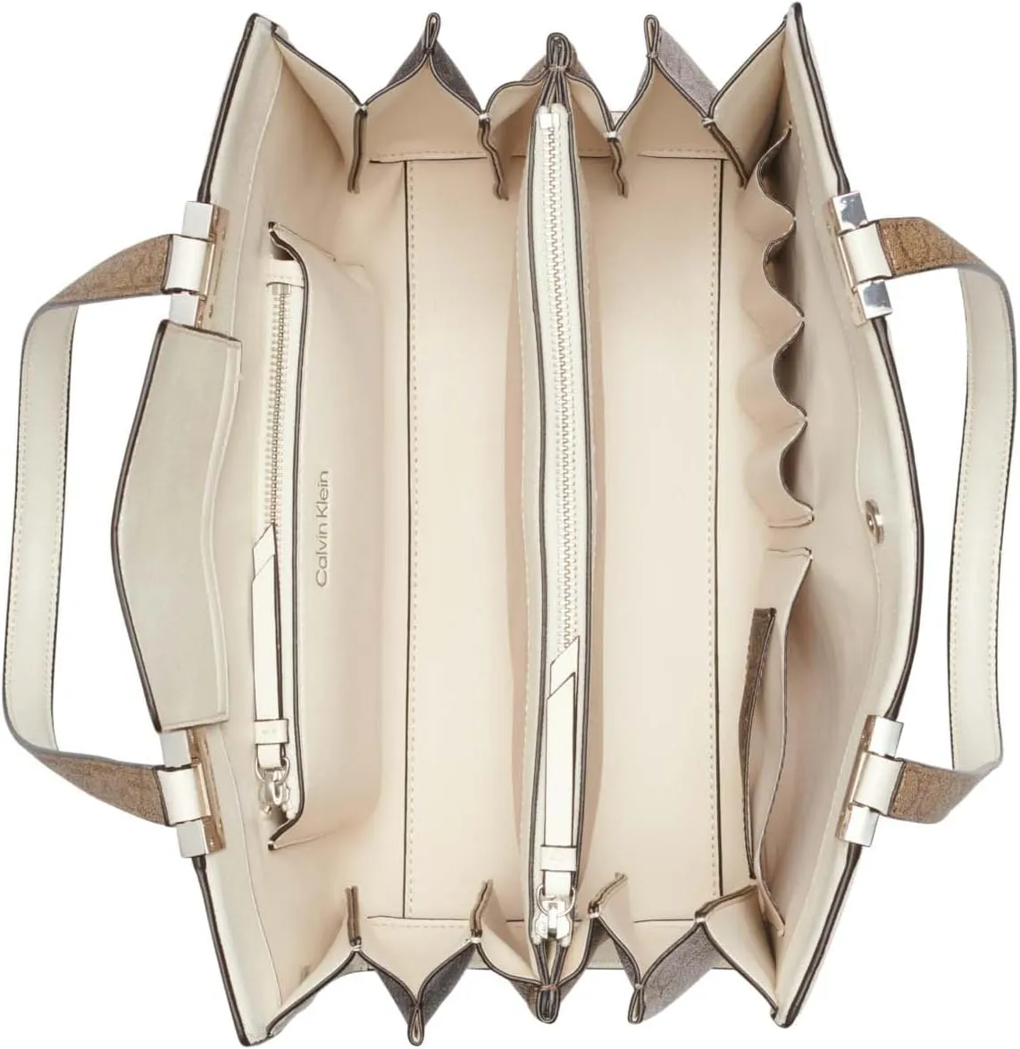 Calvin Klein Palm Triple Compartment Organizational Tote