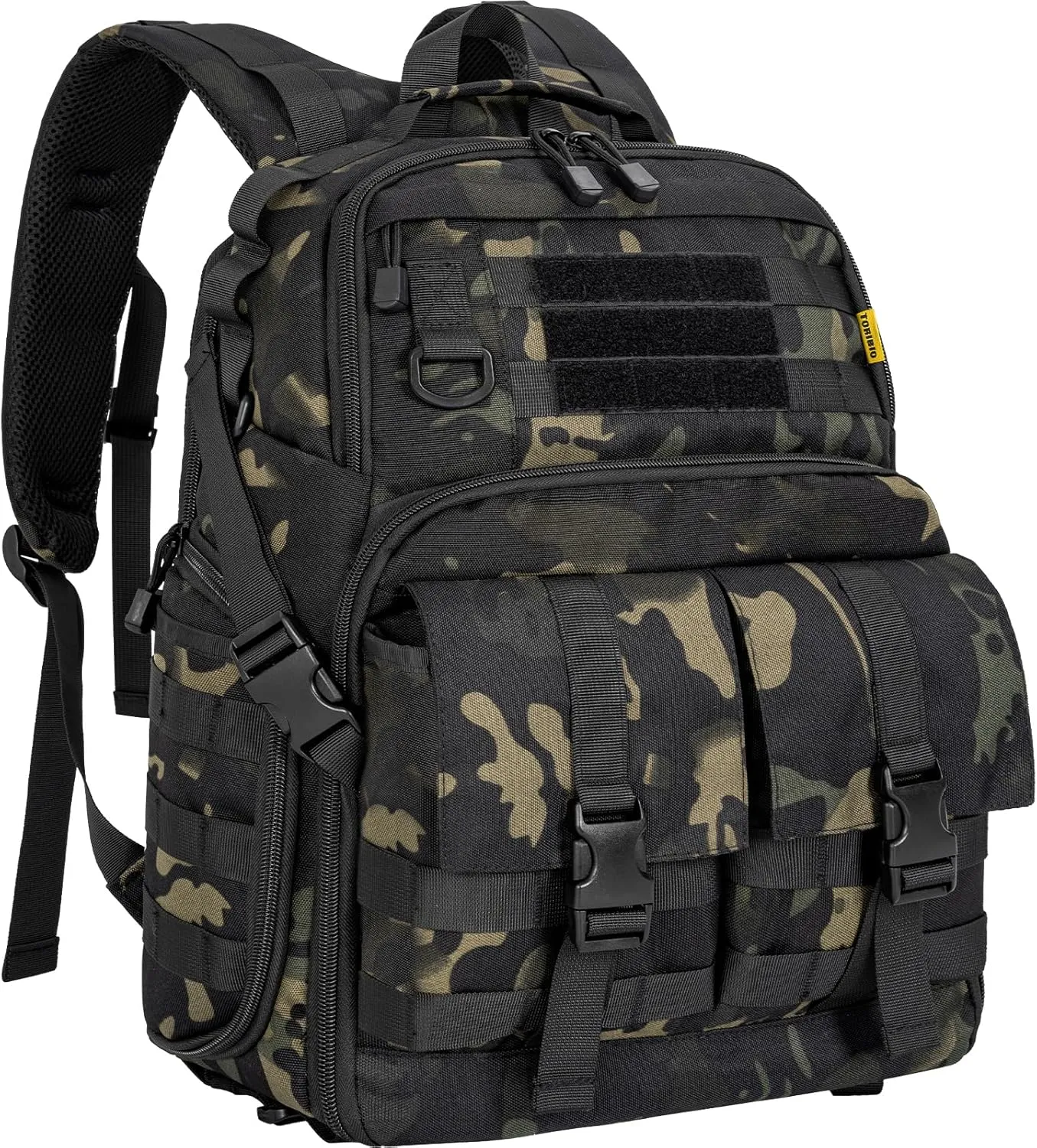 Camera Backpack for DSLR/SLR/Mirrorless Photography Camera, Tactical Camera Bag Case Water-resistant Travel Backpack with 15.6" Laptop Compartment Compatible with Canon/Nikon/Sony/DJI Mavic Drone
