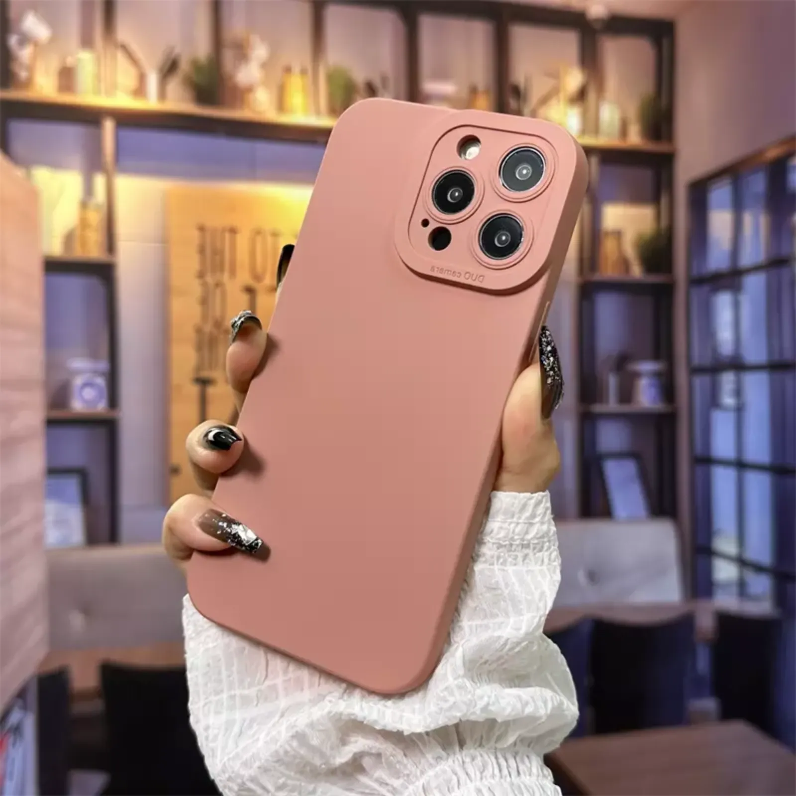 Camera Lens Cover Shockproof Silicone Case For Apple iPhone 14 Pink