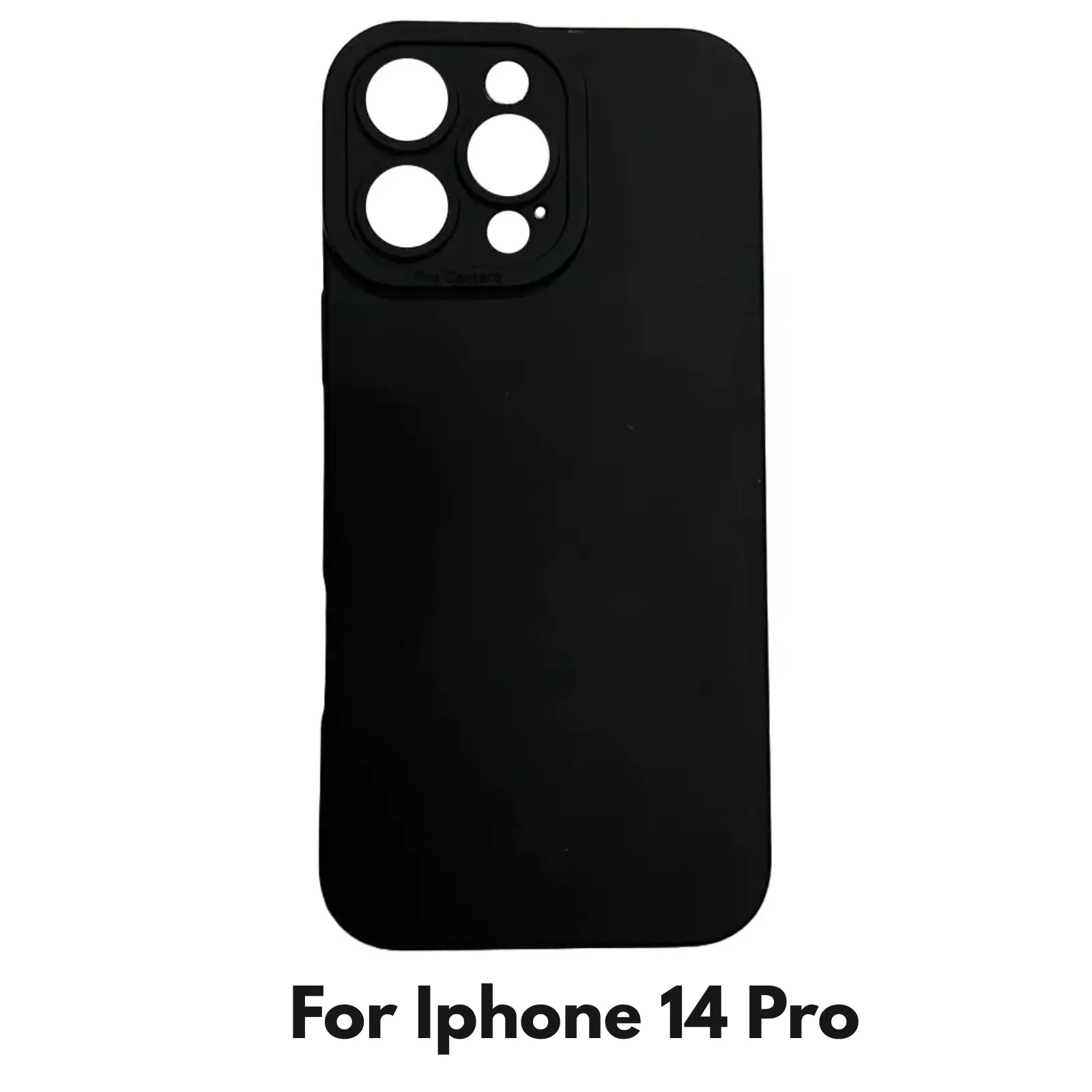 Camera Lens Cover Shockproof Silicone Case For Apple iPhone 14 Pro Black