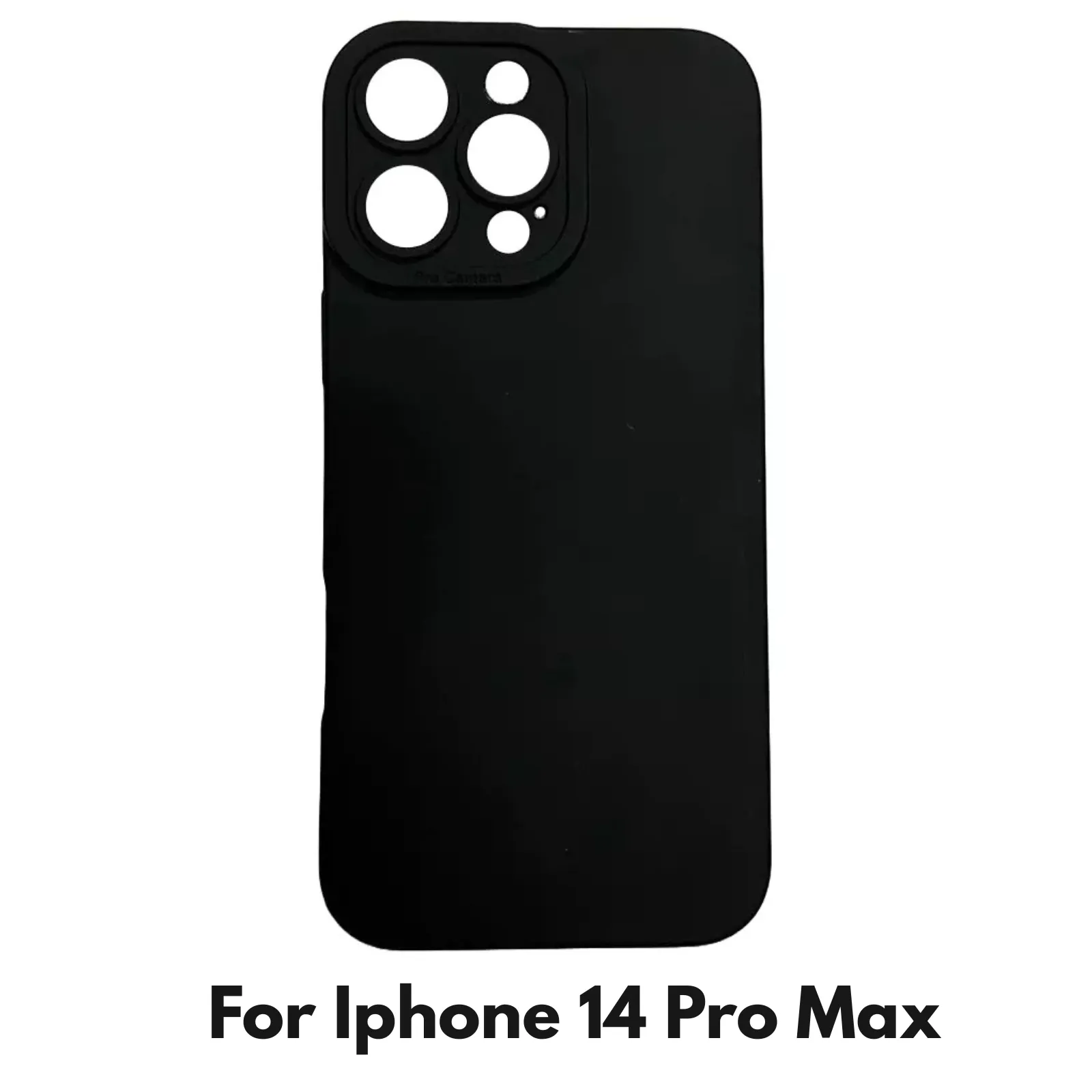 Camera Lens Cover Shockproof Silicone Case For Apple iPhone 14 Pro Max Black