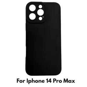 Camera Lens Cover Shockproof Silicone Case For Apple iPhone 14 Pro Max Black