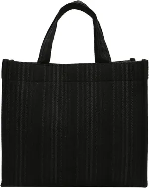 Canvas Bag Shopper Casual Handbag Large Capacity Shopping Shoulder Bag Purse for Women Fashion Bag Striped Bag