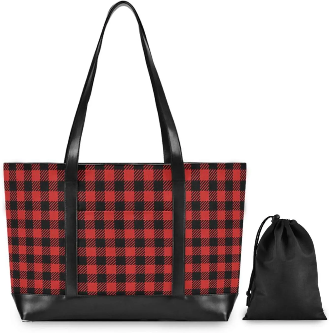 Canvas Laptop Tote Bag for Women - Work & Travel with Zipper