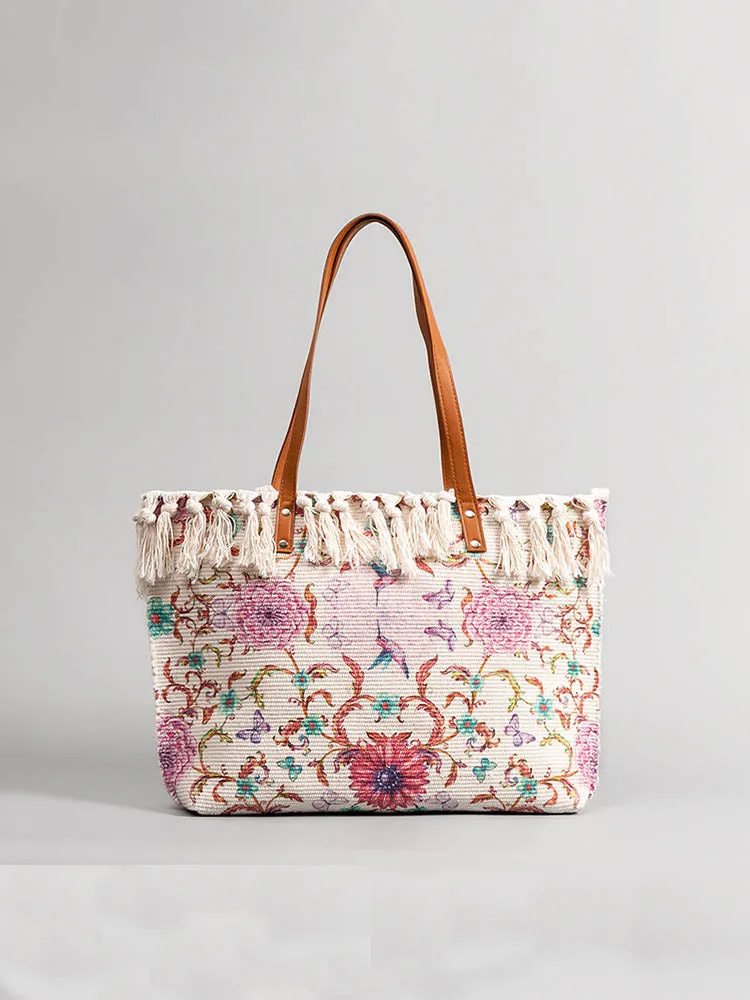 Canvas Printed Shoulder Bag