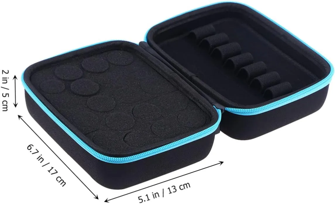 Carrying Bag Drop Essential Aromatic Oil for Portable Diffusers Storage Perfume Bags Perfumes, Blue, medium