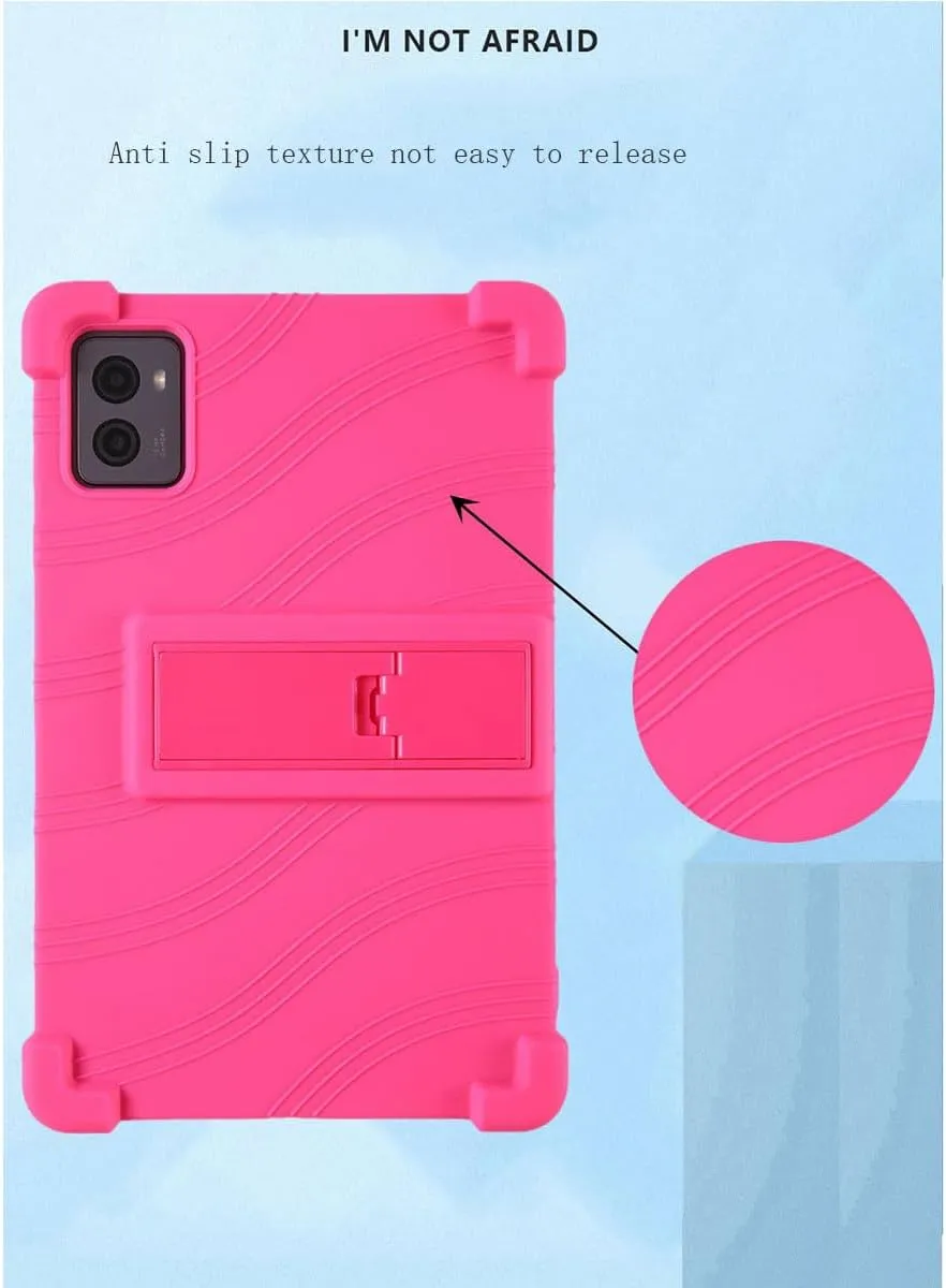 Case for Teclast T65 Max Tablet   Tempered Glass Screen Protector Protective Film,Soft Gel Purple Shell Silicone Tablet Cover for Teclast T65 Max (12.95")