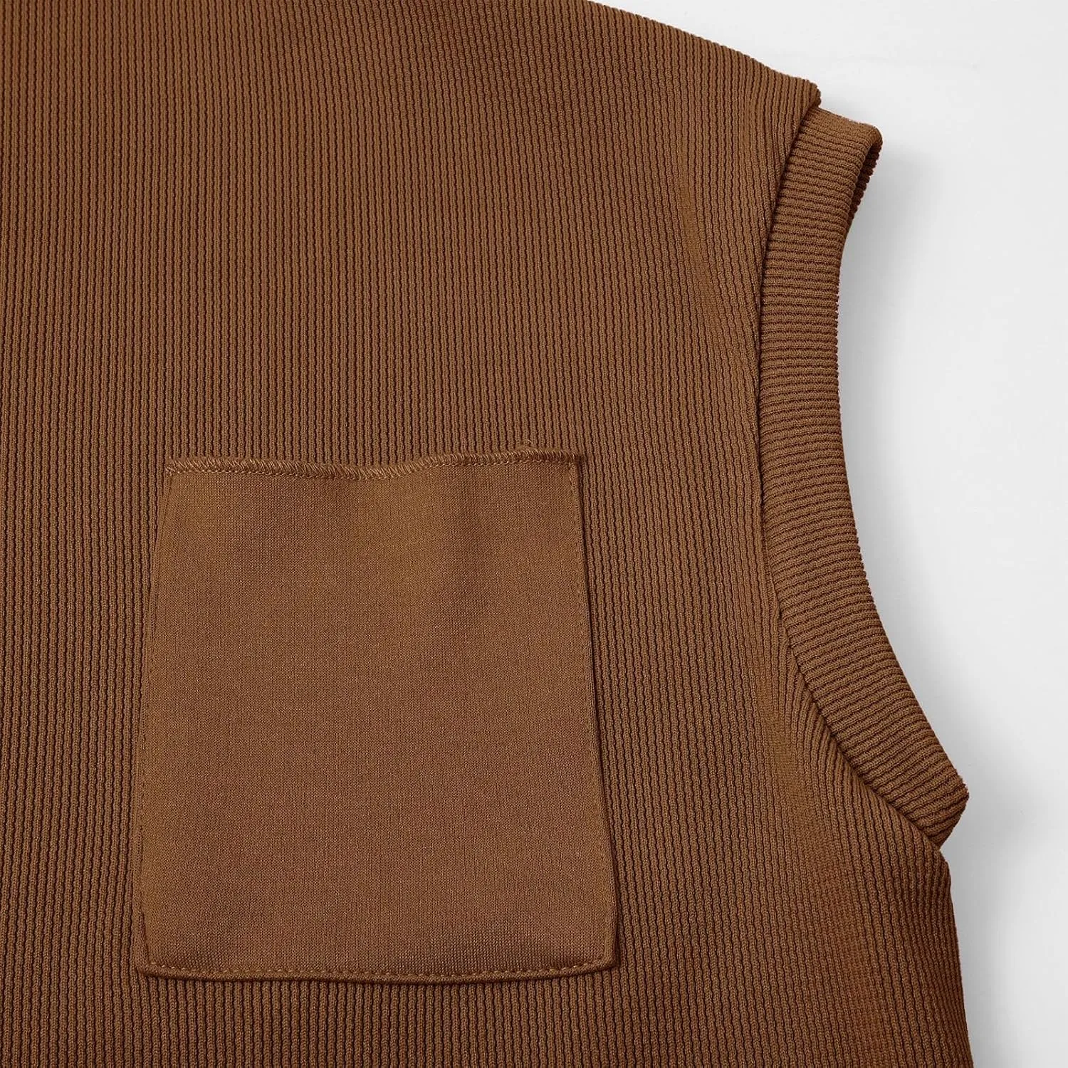 Casual Sleeveless Sweater Sets for Women 2 Piece Solid Outfits Ribbed Knit Cap Sleeve Vest Top and Jogger Pants Matching Sets