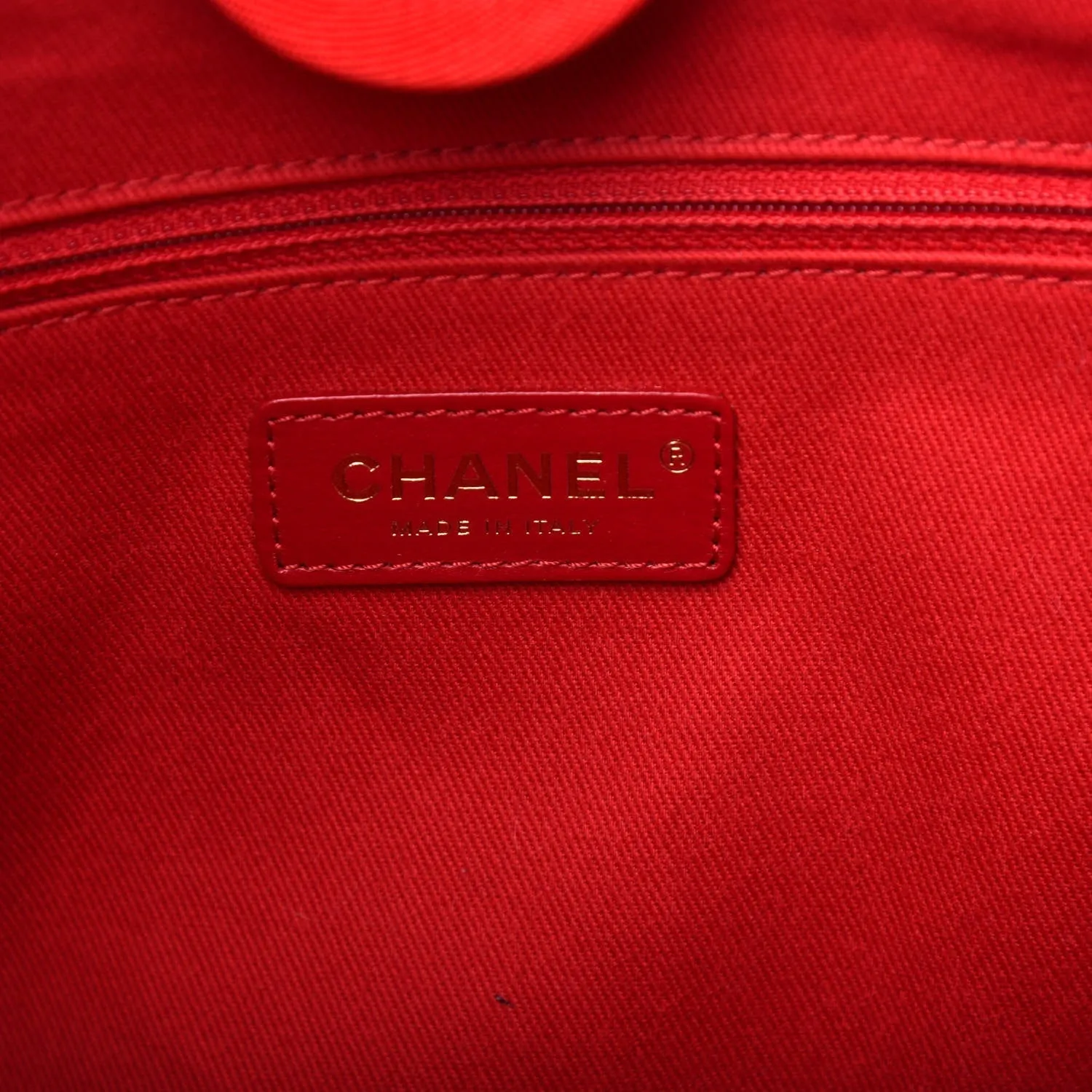CHANEL Mixed Fibers Striped Deauville Tote