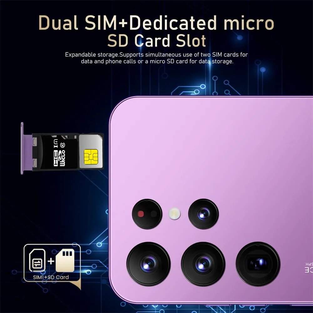 Cheap Smartphone， 6.6'' HD Display, Android 10 OS, 16GB ROM(Extendable to 128GB), Dual SIM Dual Camera, WiFi,GPS,Face ID Mobile Phones (Blue)