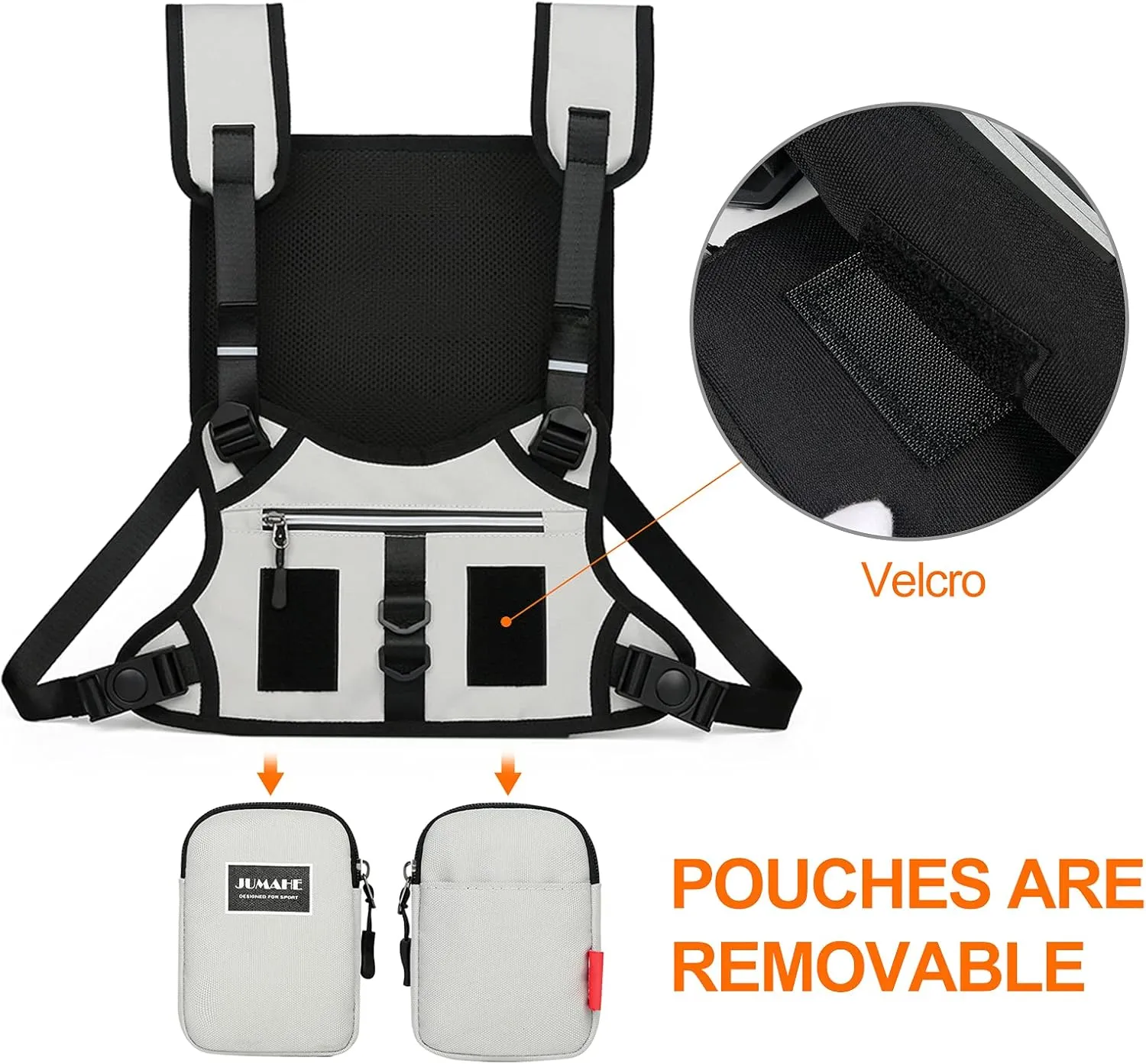 Chest Bag Casual Daypacks Vest Multipurpose Backpack for Running Exercise Hiking