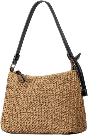 Chic Straw Beach Bags for Women Handwoven Beach Tote Bag Straw Summer Boho Bag Vacation Shoulder Purse Crossbody Handbag 2025