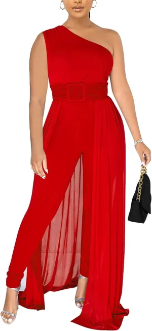 chicyes Women's One Piece Jumpsuits Dressy Sexy Long Sleeve Bodycon Rompers Plus Size Formal Sleeveless Outfits 2025