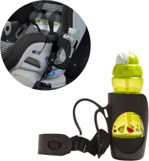 Child Cup Holder for Convertible Car Seats - Compatible with Britax ClickTight Marathon, Boulevard, Advocate Car Seats – Black