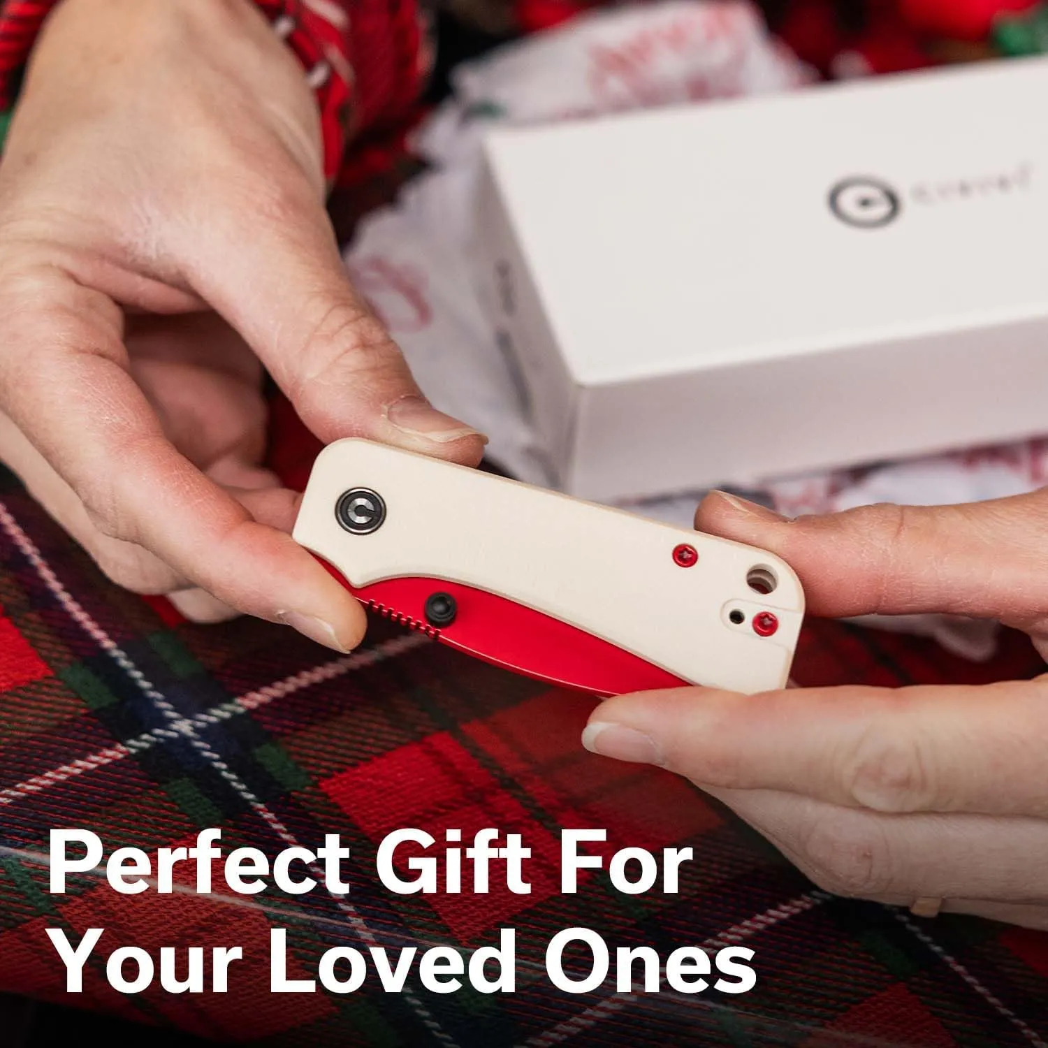CIVIVI Baby Banter Pocket Knife for EDC, Ben Petersen Folding Knife with 2.34 in Nitro V Steel Blade G10 Handle, Titanium Thumb Stud Opener C19068S-7(Red)