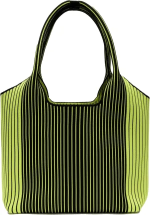Classic Fashion Women's Striped Handbag, Knitted Bag, Large Capacity, Eco-friendly Materials