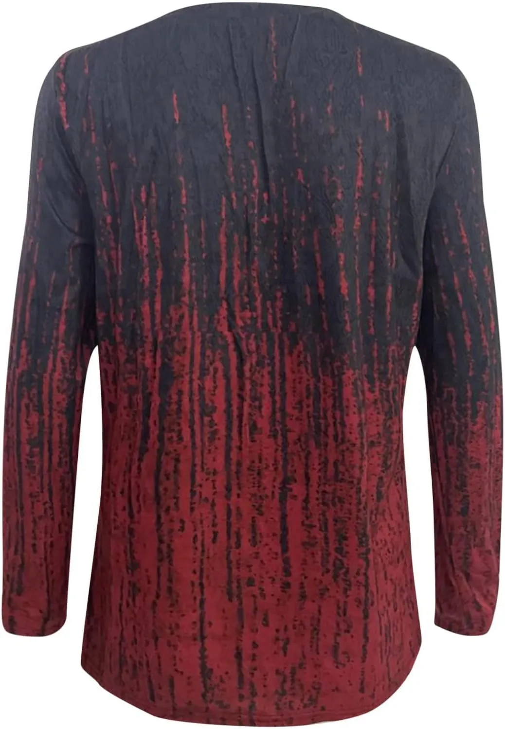 Classic Oversized School Tops for Women Three Quarter Sleeve Summer Floral Softest Tee Thin V Neck Relaxed