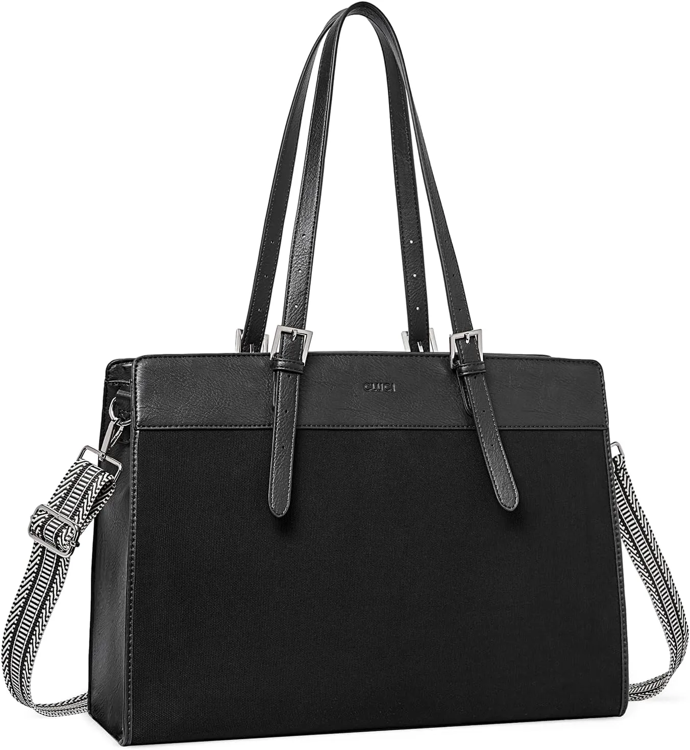 CLUCI Laptop Tote Bag for women 15.6 inch Computer Briefcase Leather Work Shoulder Bags Handbag for Office,School,Travel
