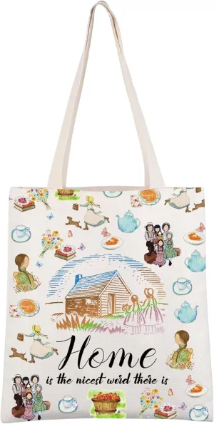 CMNIM Lauria TV Show Merch Lauria Quote Tote Bag Home Is The Nicest Word There Is Shoulder Bag 70S Farm Gift Lauria Fan Gift