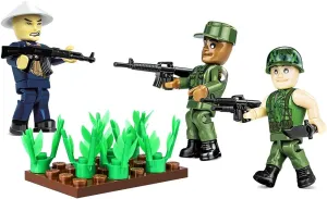 COBI TOYS Historical Collection Vietnam War US Army Soldiers Figures - Model Interlocking Building Block Set # 2047
