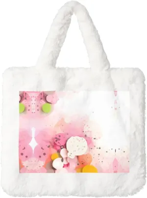 Color fragment paper Plush Handbag for Women - Perfect for Keys, Lipstick, and More - Ideal Gift for Christmas, Valentine's Day