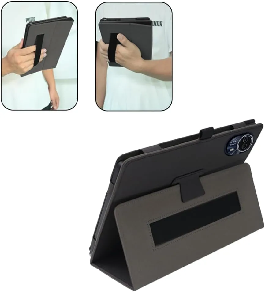 Compatible with Teclast T65 Max 12.95- INCH Tablet case, Full Coverage Ultra Slim PU Leather Cover Case with Folding Stand Cover Rugged with Auto Sleep/Wake (Black)