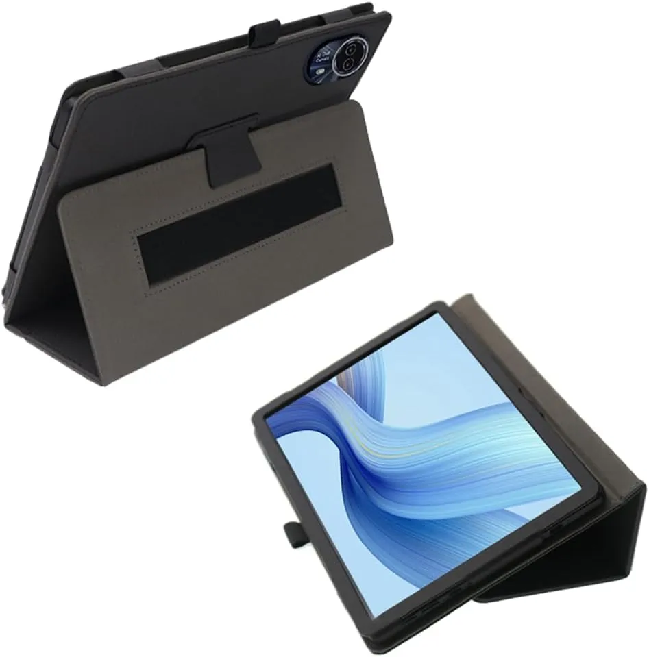 Compatible with Teclast T65 Max 12.95- INCH Tablet case, Full Coverage Ultra Slim PU Leather Cover Case with Folding Stand Cover Rugged with Auto Sleep/Wake (Black)