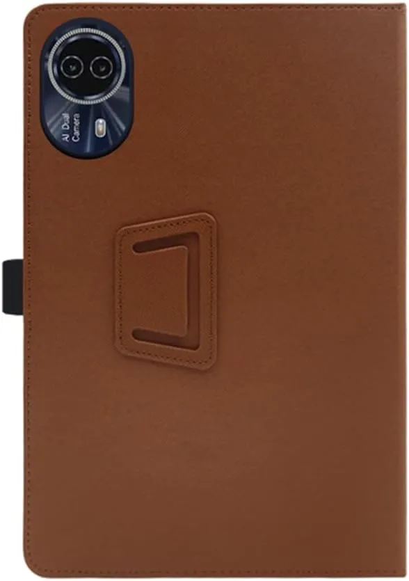 Compatible with Teclast T65 Max 12.95- INCH Tablet case, Full Coverage Ultra Slim PU Leather Cover Case with Folding Stand Cover Rugged with Auto Sleep/Wake (Brown)
