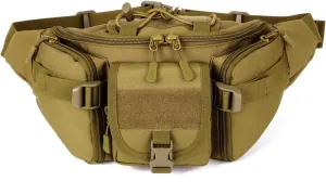 CREATOR Tactical Waist Pack Military Fanny Pack for Men Outdoor Army Waist Bag Large Waist Pack for Daily Life Cycling Camping Hiking Hunting Fishing