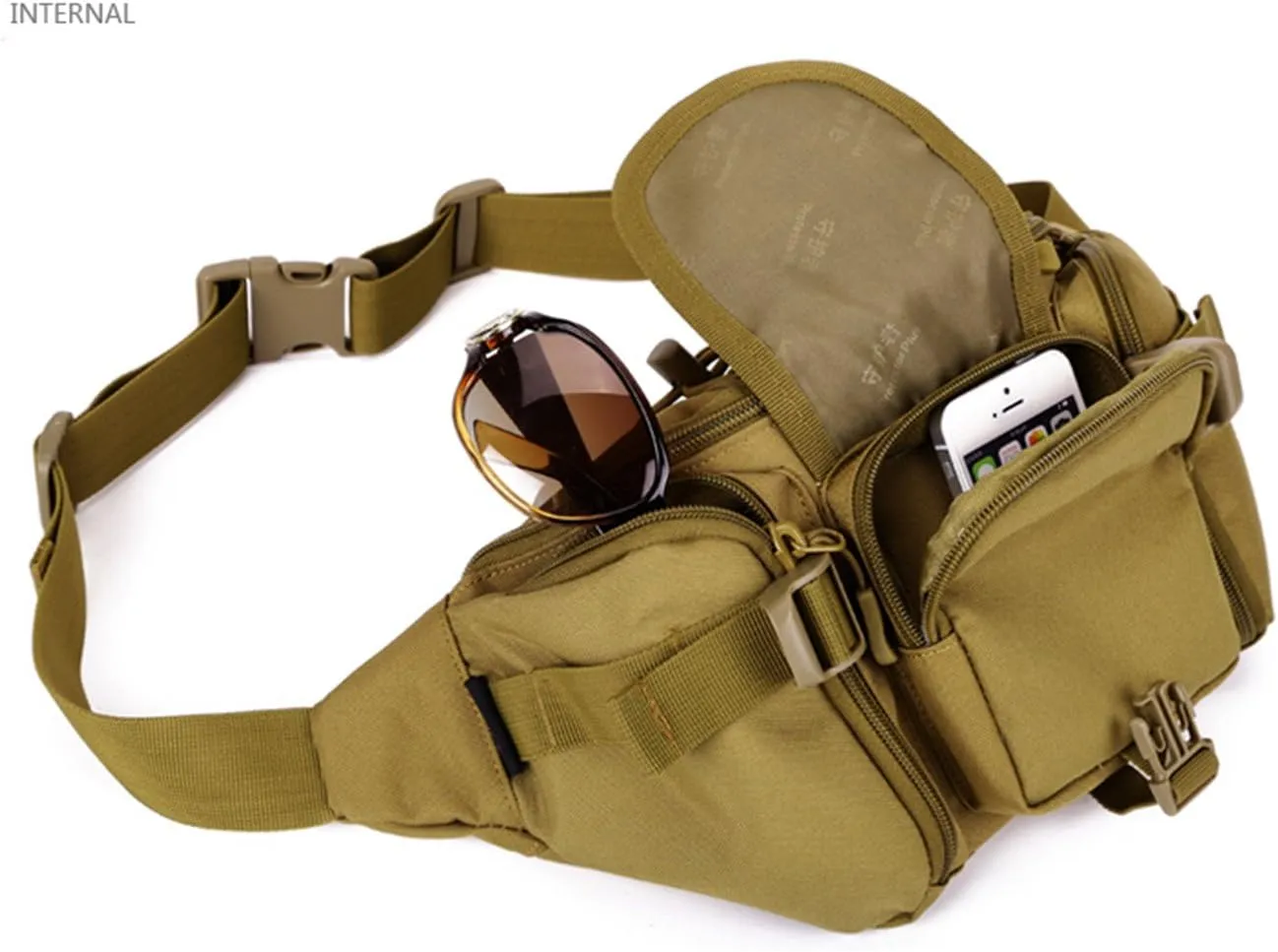 CREATOR Tactical Waist Pack Military Fanny Pack for Men Outdoor Army Waist Bag Large Waist Pack for Daily Life Cycling Camping Hiking Hunting Fishing