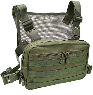 Croogo Universal Hands Free Radio Chest Rig Vest bag Harness Bag Rescue bag Front Pack Pouch Hip hop bag