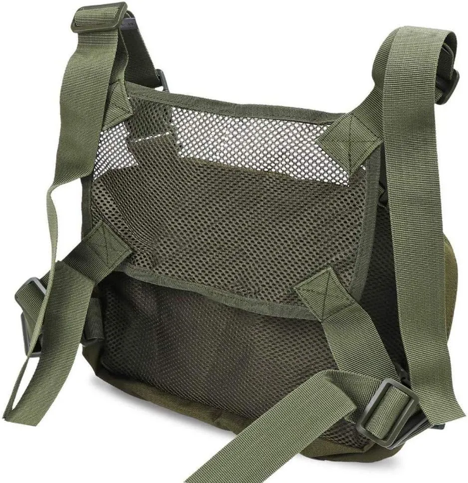 Croogo Universal Hands Free Radio Chest Rig Vest bag Harness Bag Rescue bag Front Pack Pouch Hip hop bag