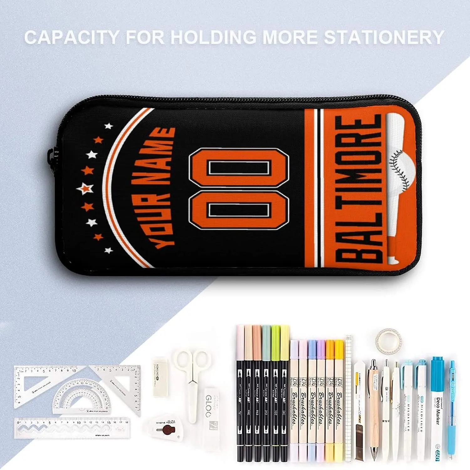 Custom Baltimore Backpack 3pcs Bag Set Laptop Bag Lunch Bag Personalized Name Number Gifts for Boy Men Women