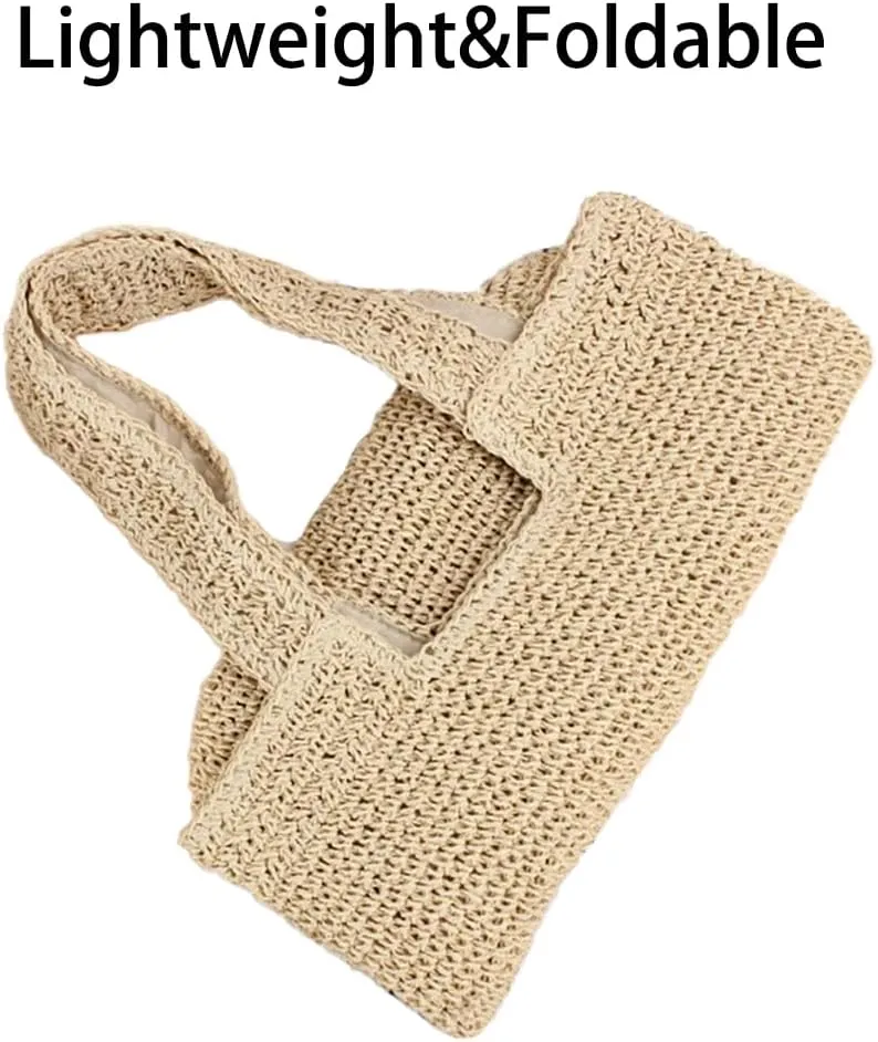 Custom Embroidery Straw Beach Bag with Your Text/Name,Personalized Women Woven Tote Bag,Handbag for Travel,Vacation