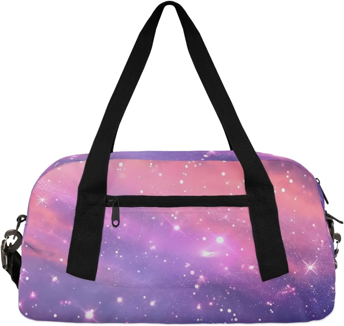 Cute Cosmos Clouds Kids Duffle Bag Boys Girls Small Sport Dance Gym Bag for Overnight Travel Weekender Carry On