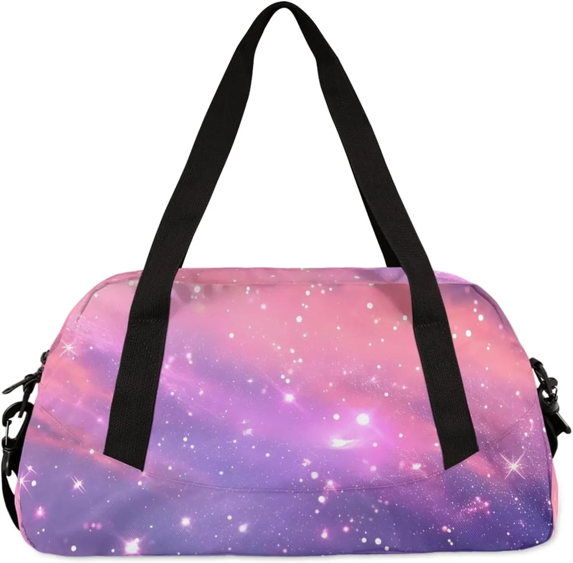 Cute Cosmos Clouds Kids Duffle Bag Boys Girls Small Sport Dance Gym Bag for Overnight Travel Weekender Carry On