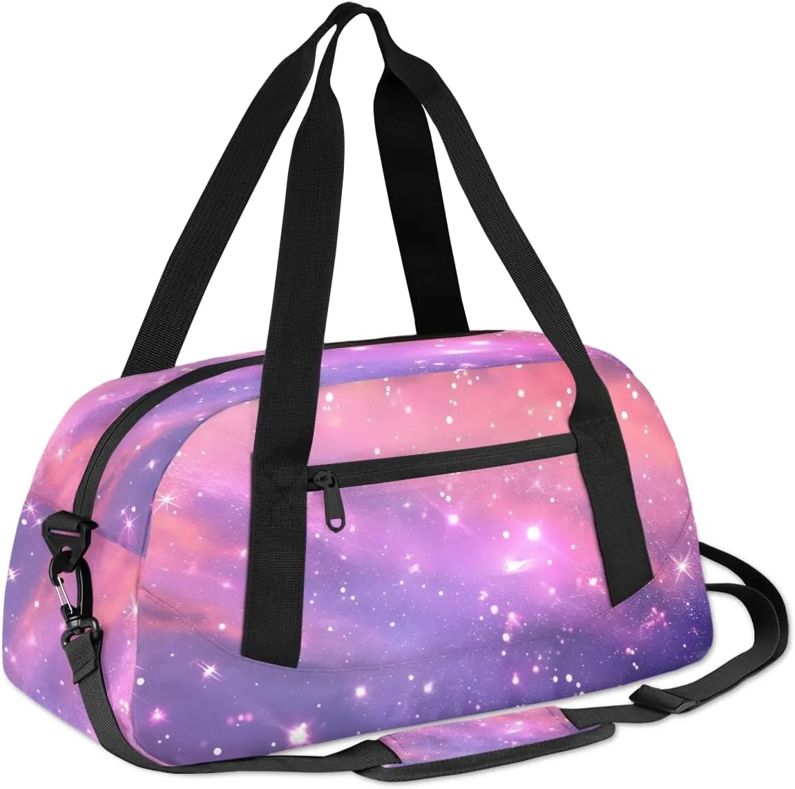 Cute Cosmos Clouds Kids Duffle Bag Boys Girls Small Sport Dance Gym Bag for Overnight Travel Weekender Carry On