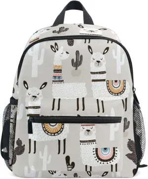 Cute Kids Back Pack Cute Llama Todder Backpack Lightweight Preschool Kindergarten Book Bag Practical and Durable Daycare Bag for Travel,Toys
