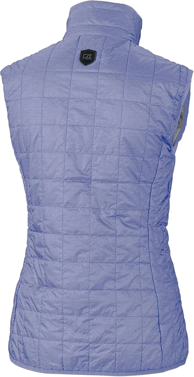 Cutter & Buck Rainier Primaloft Womens Eco Insulated Full Zip Puffer Vest
