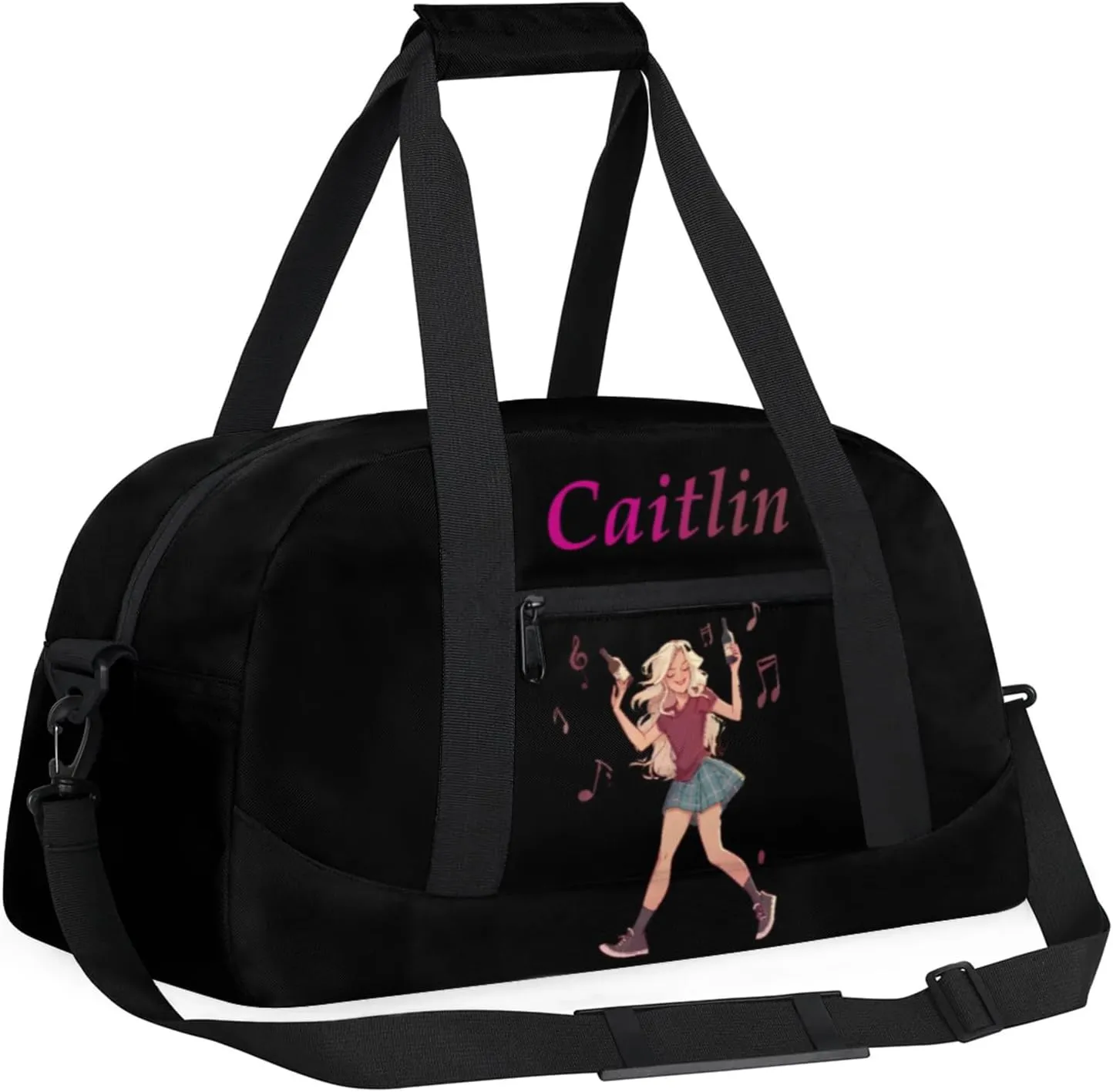 Dance Duffle-Bag for Teens Girls,Custom Hip-Hop-Bag for Dancer,Carry-on Lightweight for Travel-Duffle,Overnight,Workout Hip-hop Dance Red