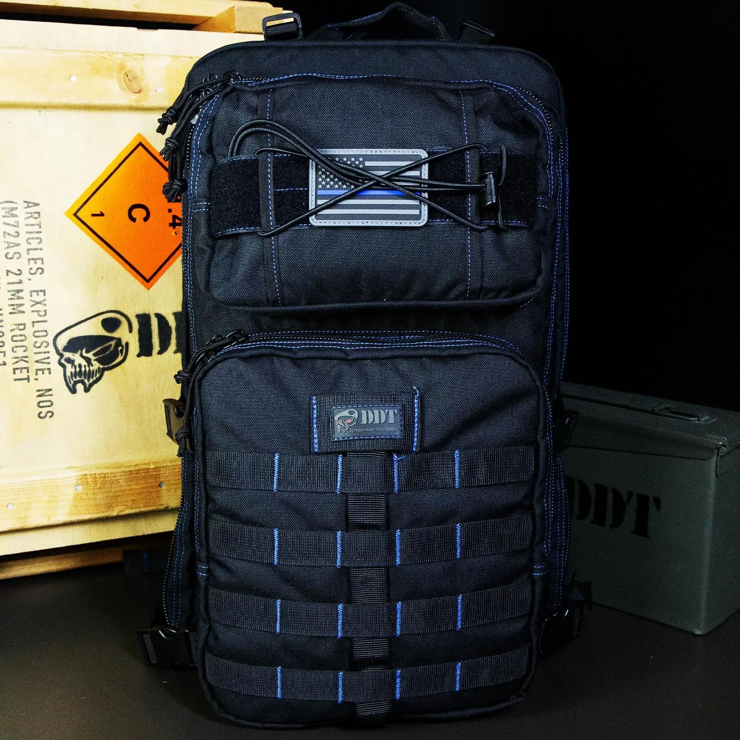 DDT Death Dealer Tactical Venom 48 Hour Assault Backpack (Blueline)