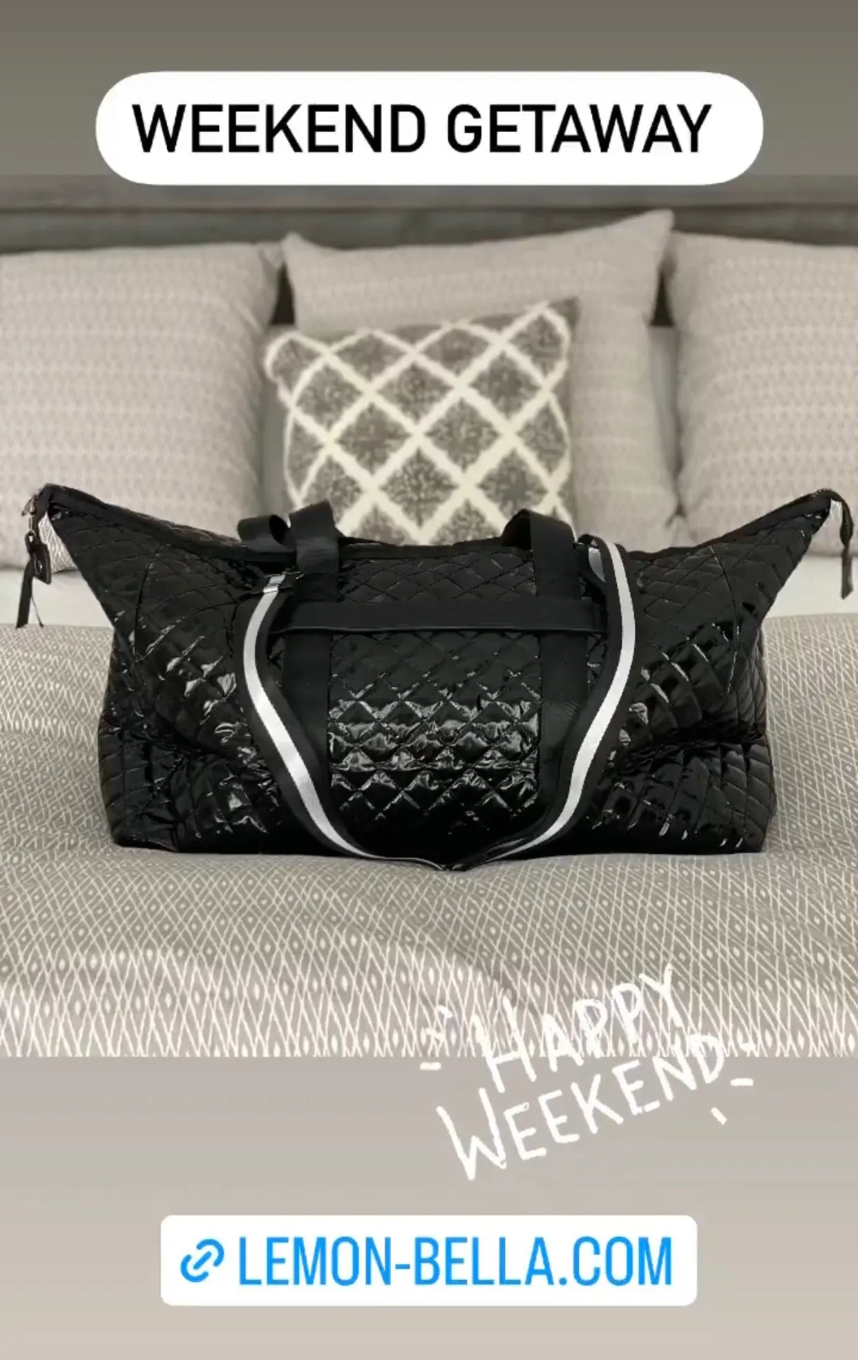 Debra Diamond Weekender Glossy Black