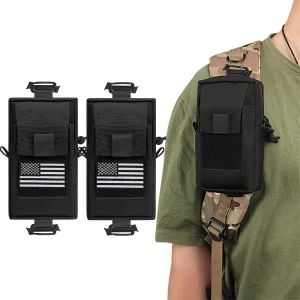 DEEYOTA Military Tactical Shoulder Bag, 2-Pack Backpack with MOLLE, Accessory Pouches and EDC Tool Pockets