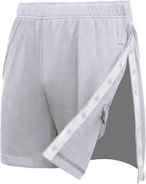 Deyeek Men's Snap Tear Away Athletic Shorts - Breakaway Adaptive Post Hip Knee Surgery Recovery With Pockets
