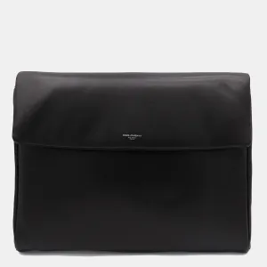 Dolce & Gabbana Black Leather Pouches