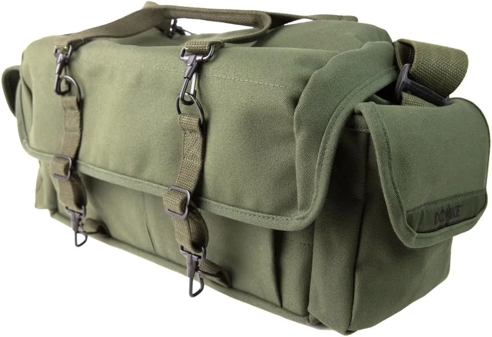 Domke F-1X Little Bit Bigger Canvas Camera Bag, Olive.